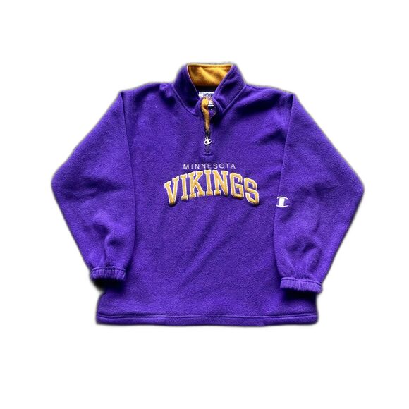 Champion Other - CHAMPION NFL PRO LINE MINNESOTA VIKINGS FOOTBALL FLEECE JACKET SWEATER M